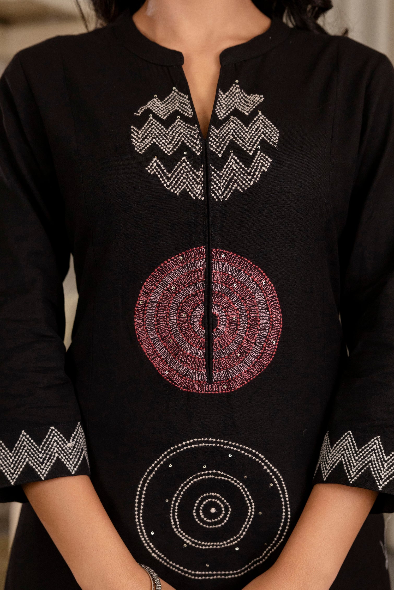 Black Mandala Suit Set