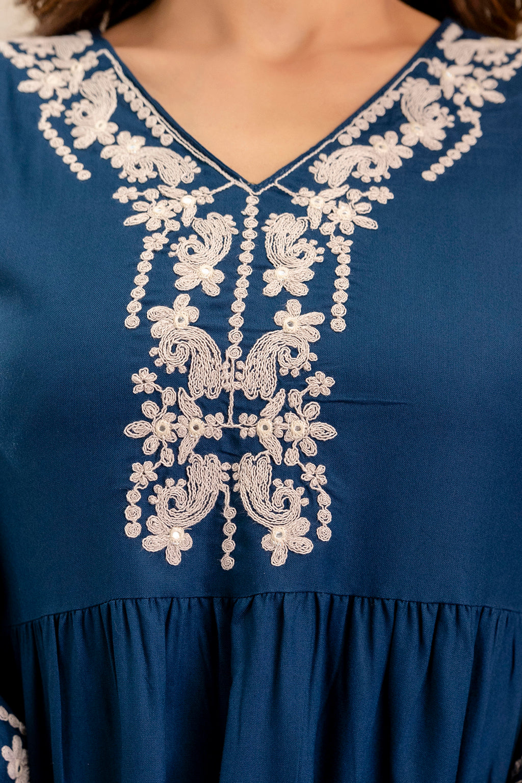 Noor Blue Peplum Set