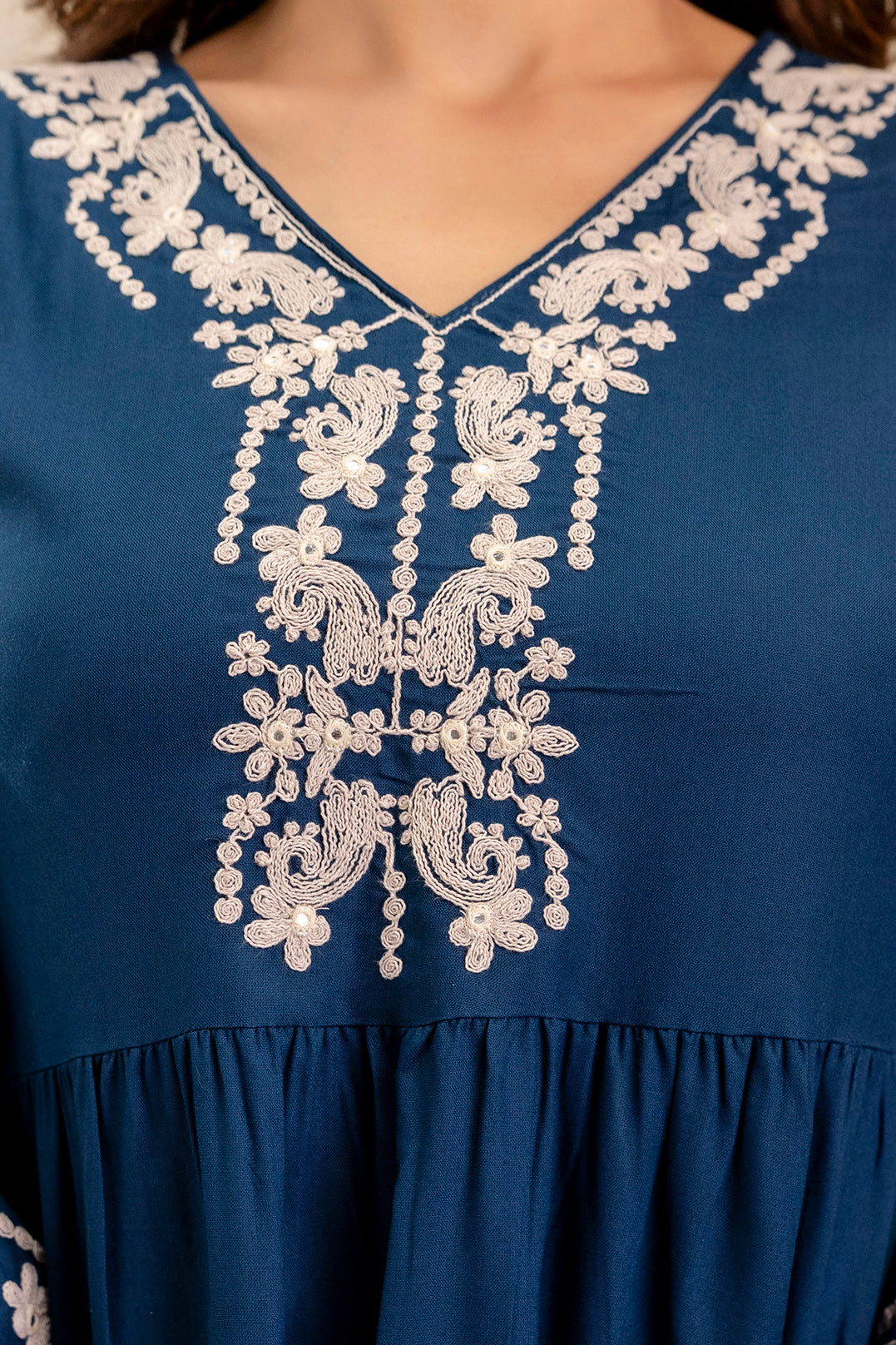 Noor Blue Peplum Set