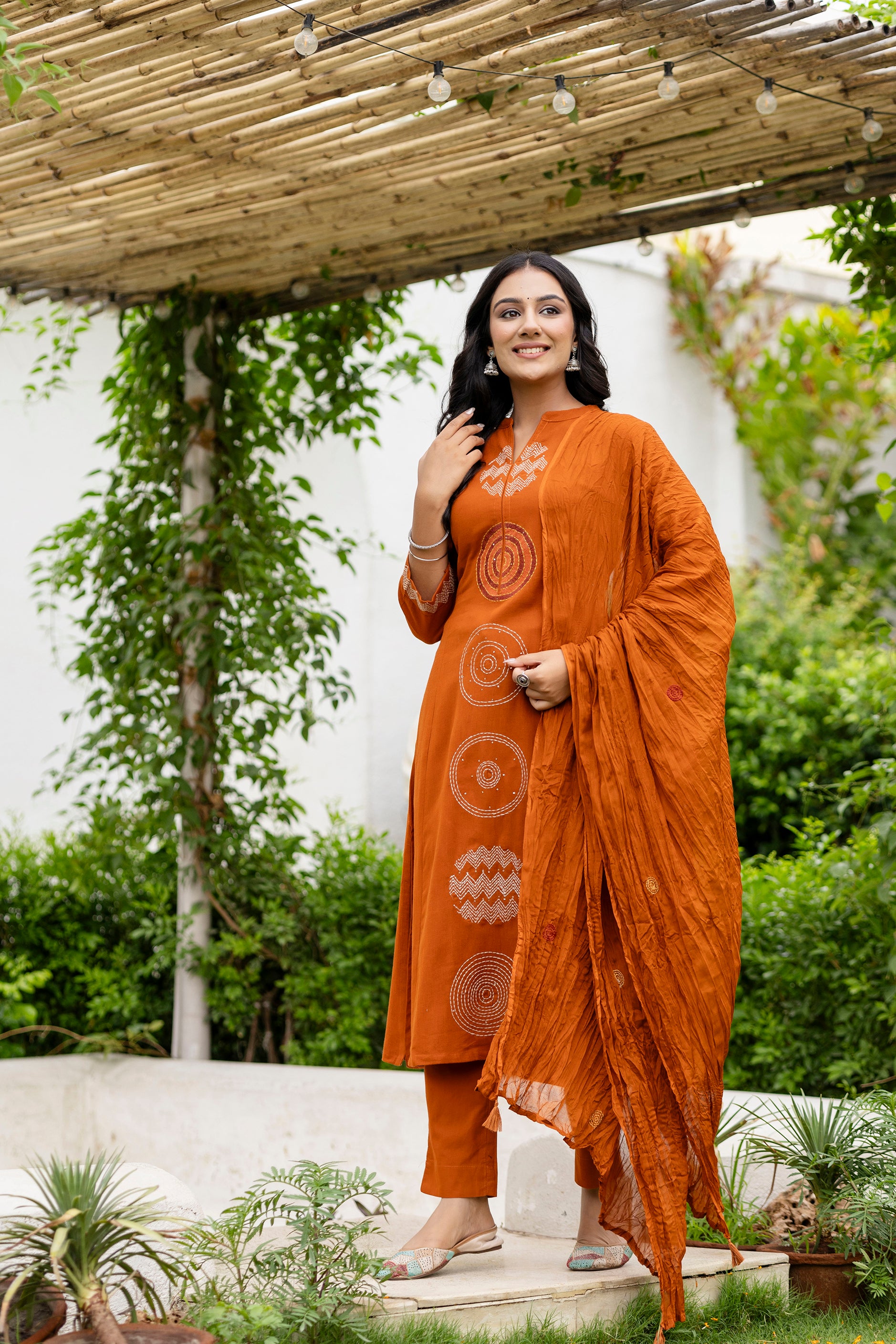 Rust Mandala Suit Set