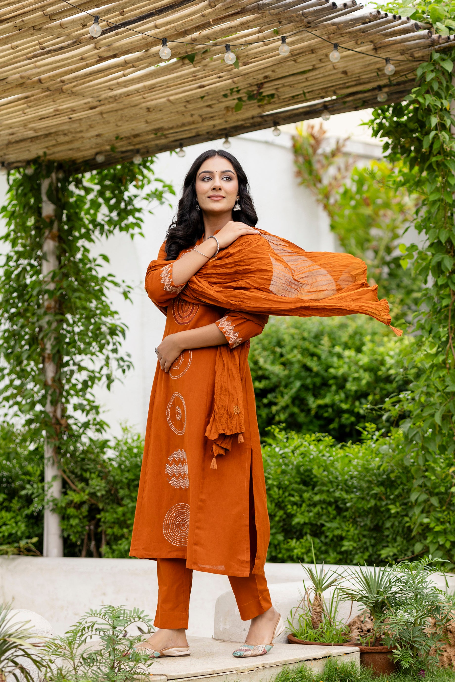 Rust Mandala Suit Set