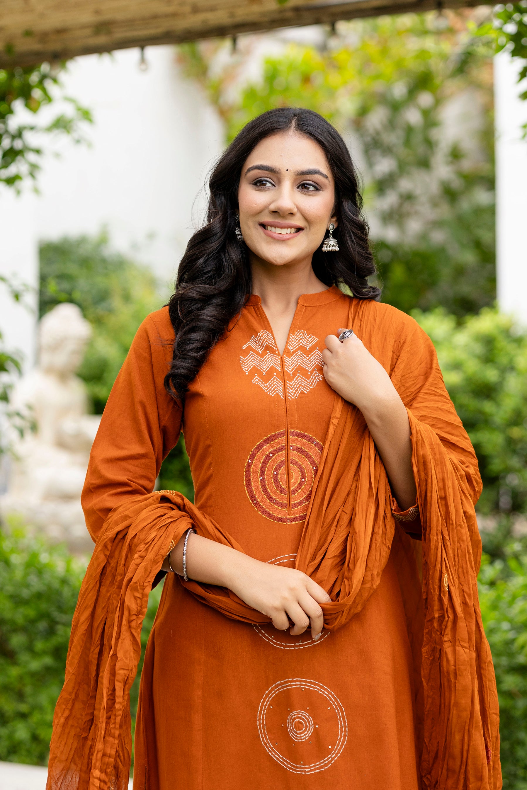 Rust Mandala Suit Set