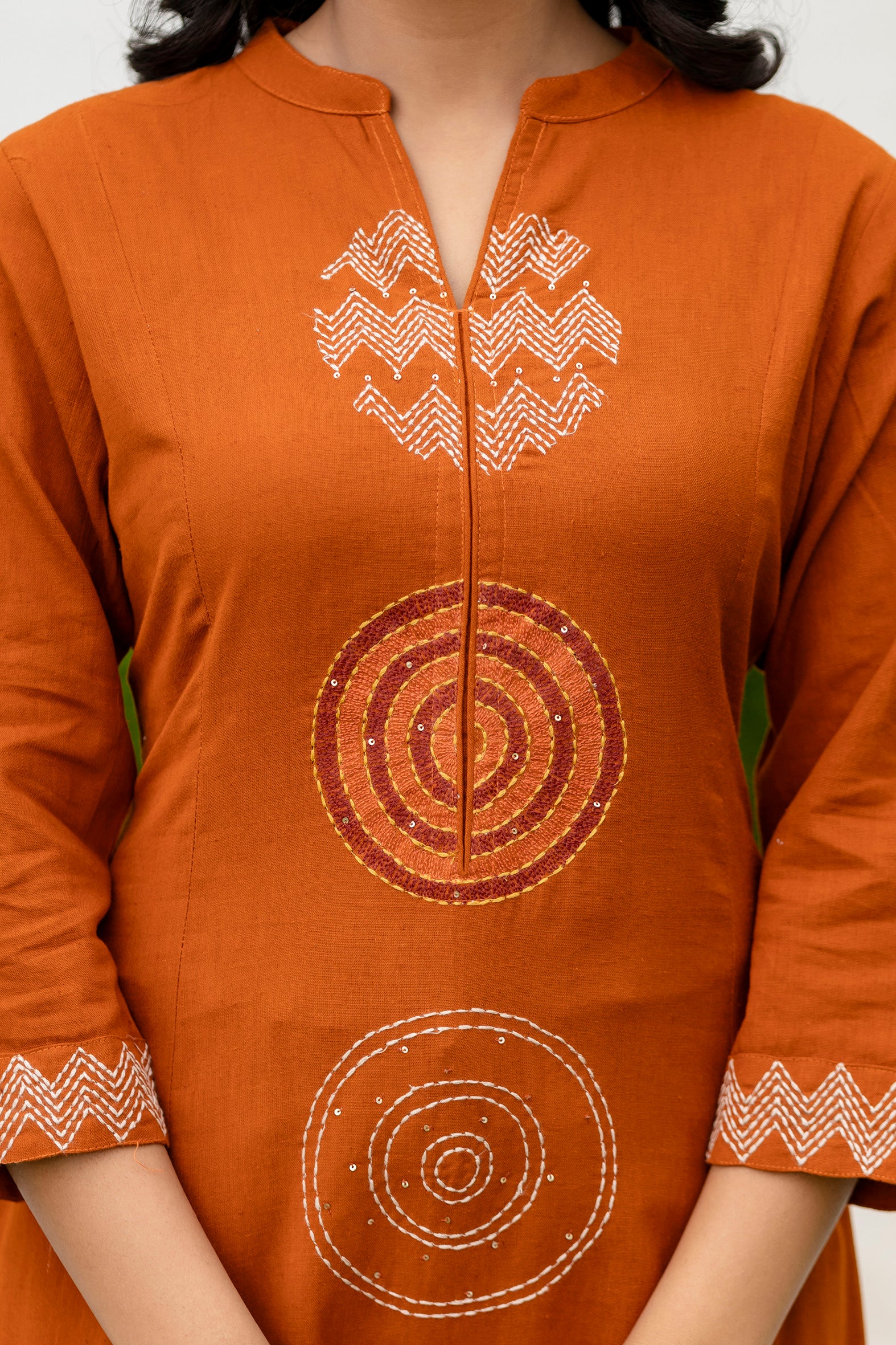 Rust Mandala Suit Set